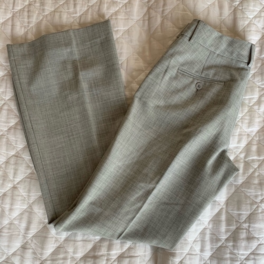Express Grey Editor Pants Size 0 - image 1